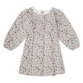 Organic Smocked Long Sleeve Dress - Woodland Sprig