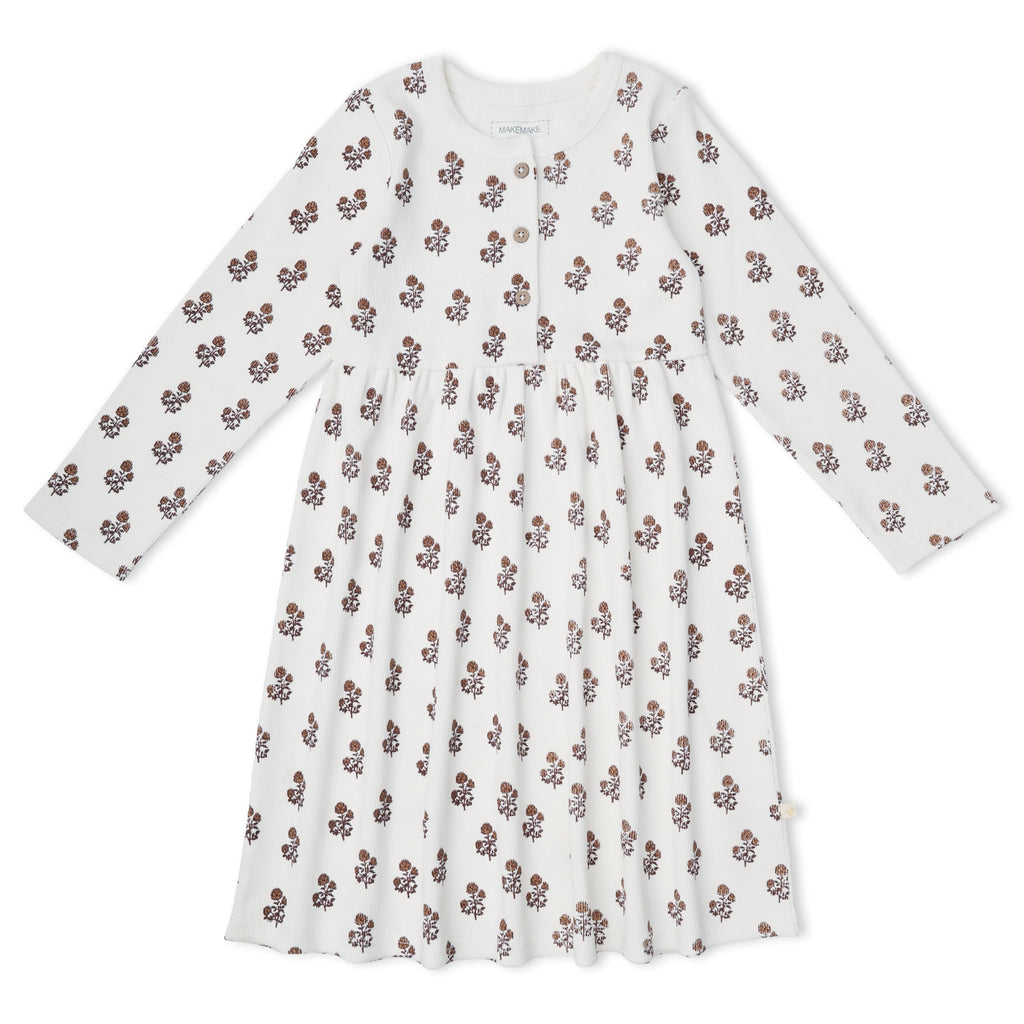 Organic Cotton Buttoned Dress - Loom