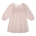Organic Cotton Smocked Long Sleeve Dress - Wild Petal