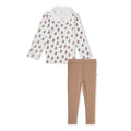 Organic Cotton Ruffle Collar Top & Legging Set - Loom