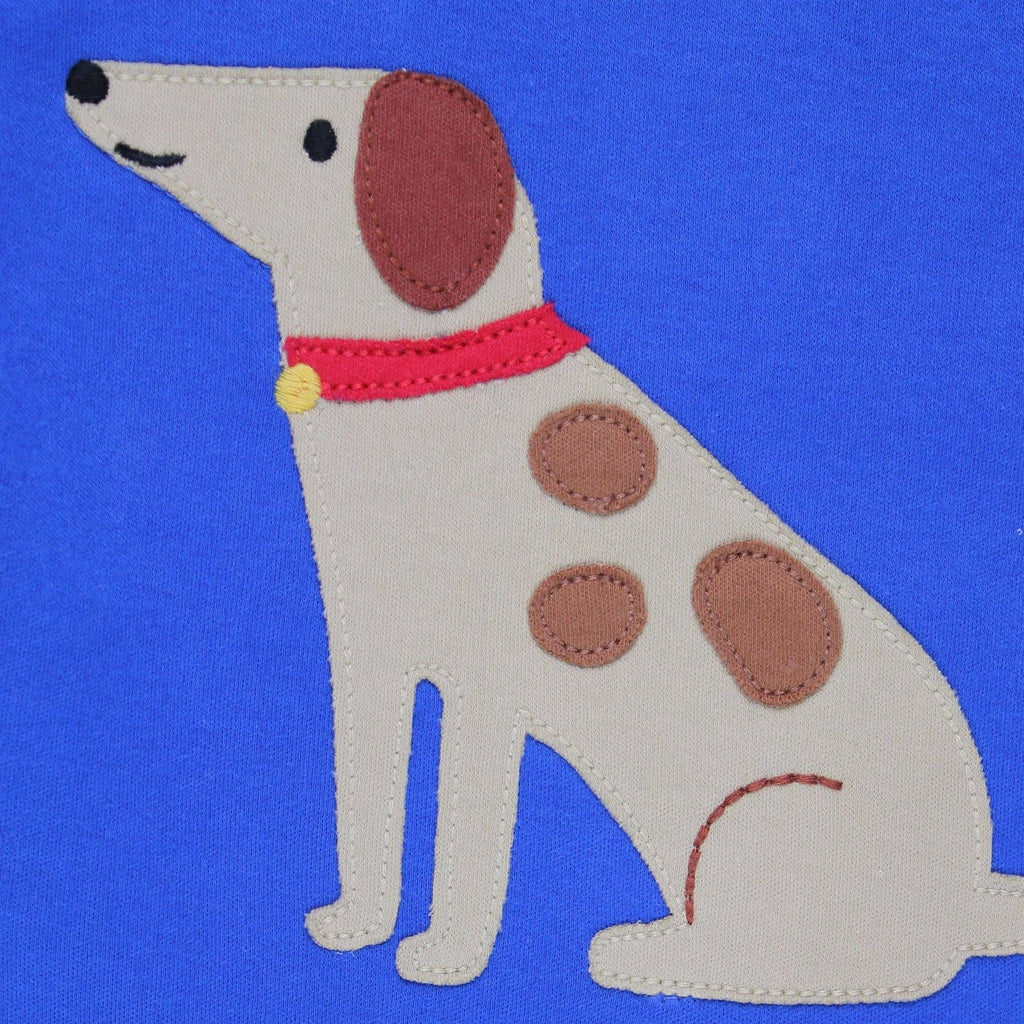 Organic Cotton Long Sleeve T-Shirt - Dog Appliqué