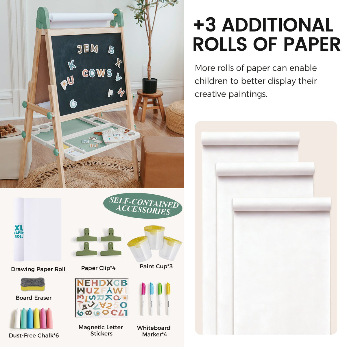 Magnitales Easel & Paper Roll Set