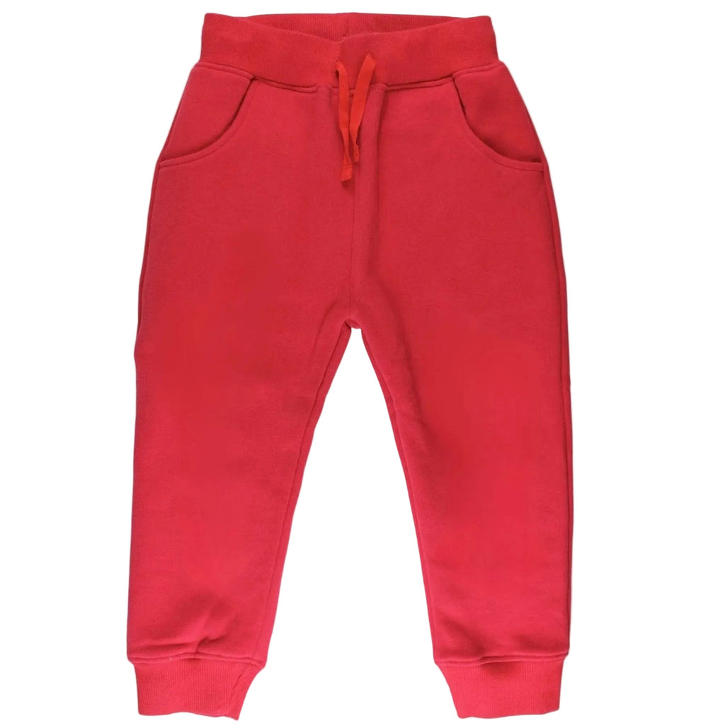 Organic Cotton Joggers - Red
