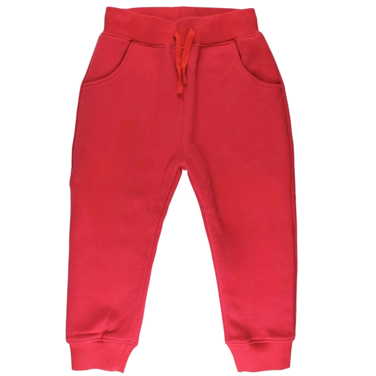 Organic Cotton Joggers - Red